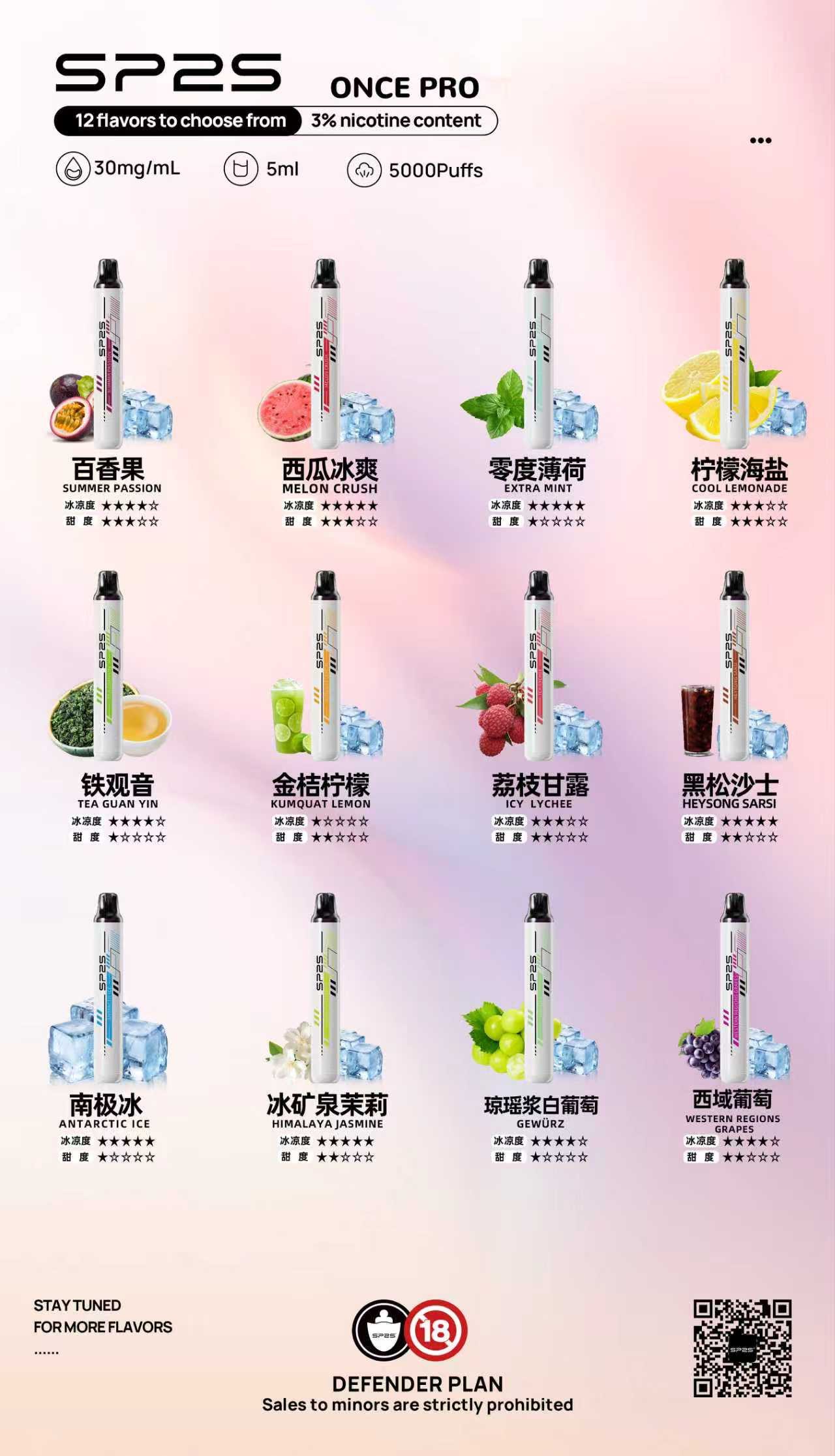 SP2S ONCE 5000口拋棄式電子煙│一次性拋棄式電子煙